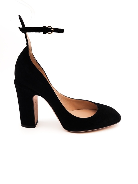 Valentino Garavani Shoes - Valentino Garavani Black Suede Ankle Strap Pumps EU 37
